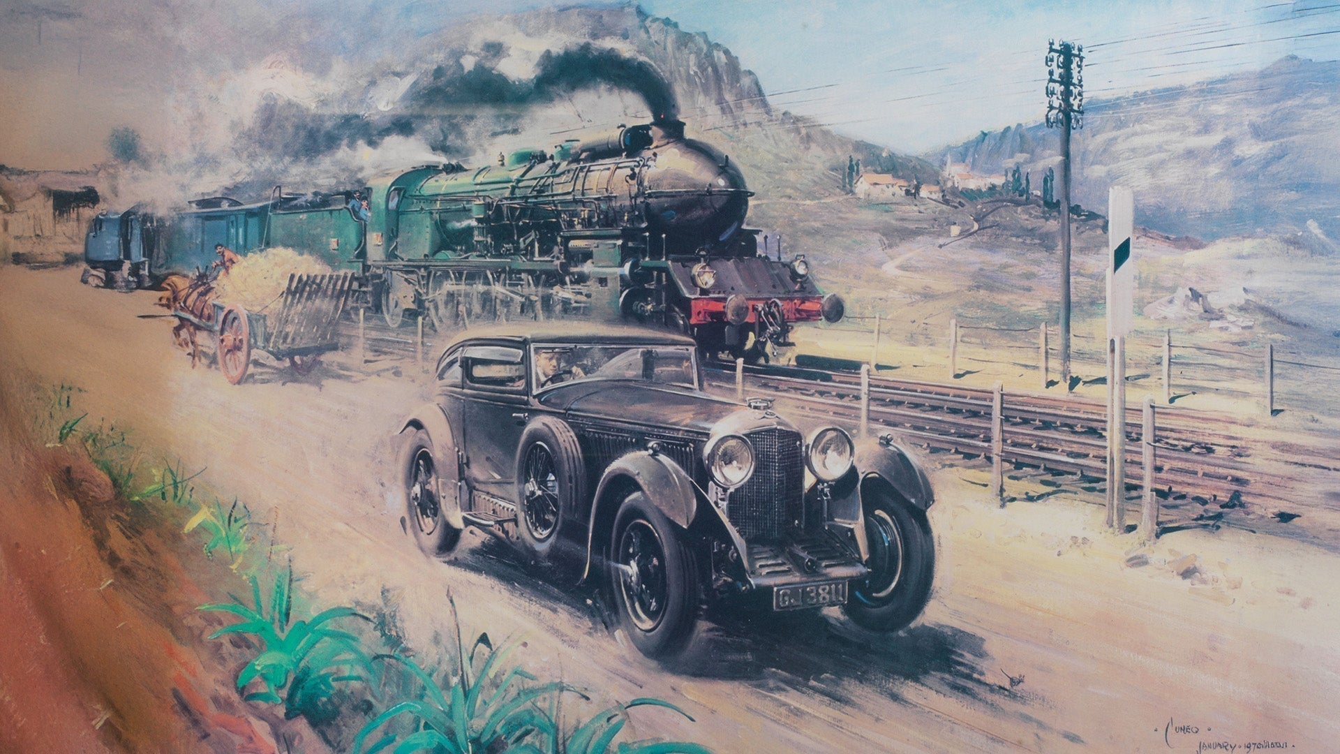 Racing the Blue Train